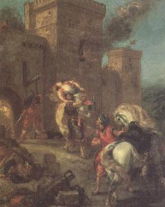 Eugene Delacroix Rebecca Abducted by the Templar (mk05) Norge oil painting art